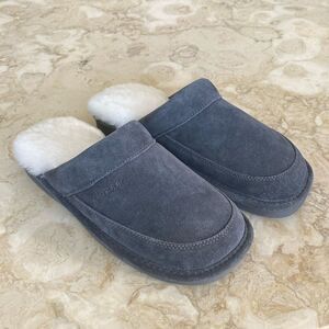 NEW! Nukbuuk Spencer Men’s Leather & Sheepskin Slippers